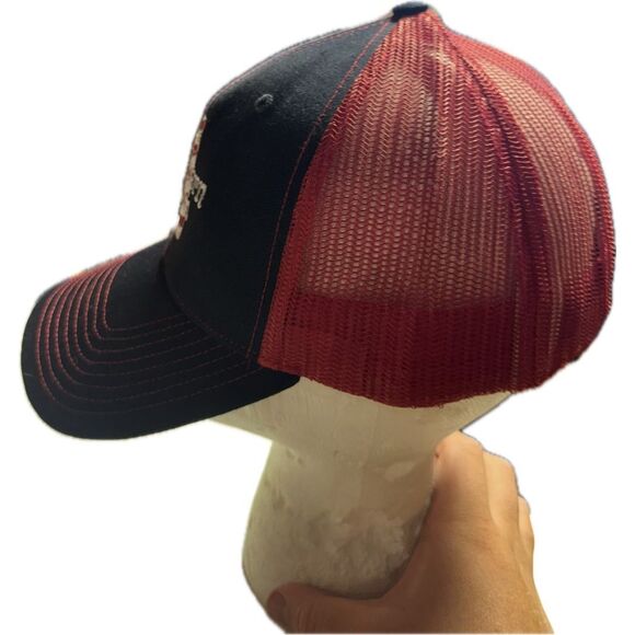 Southern Charm Moonshine Red White Blue Mesh Trucker Hat Cap Adjustable SnapBack - Picture 4 of 6